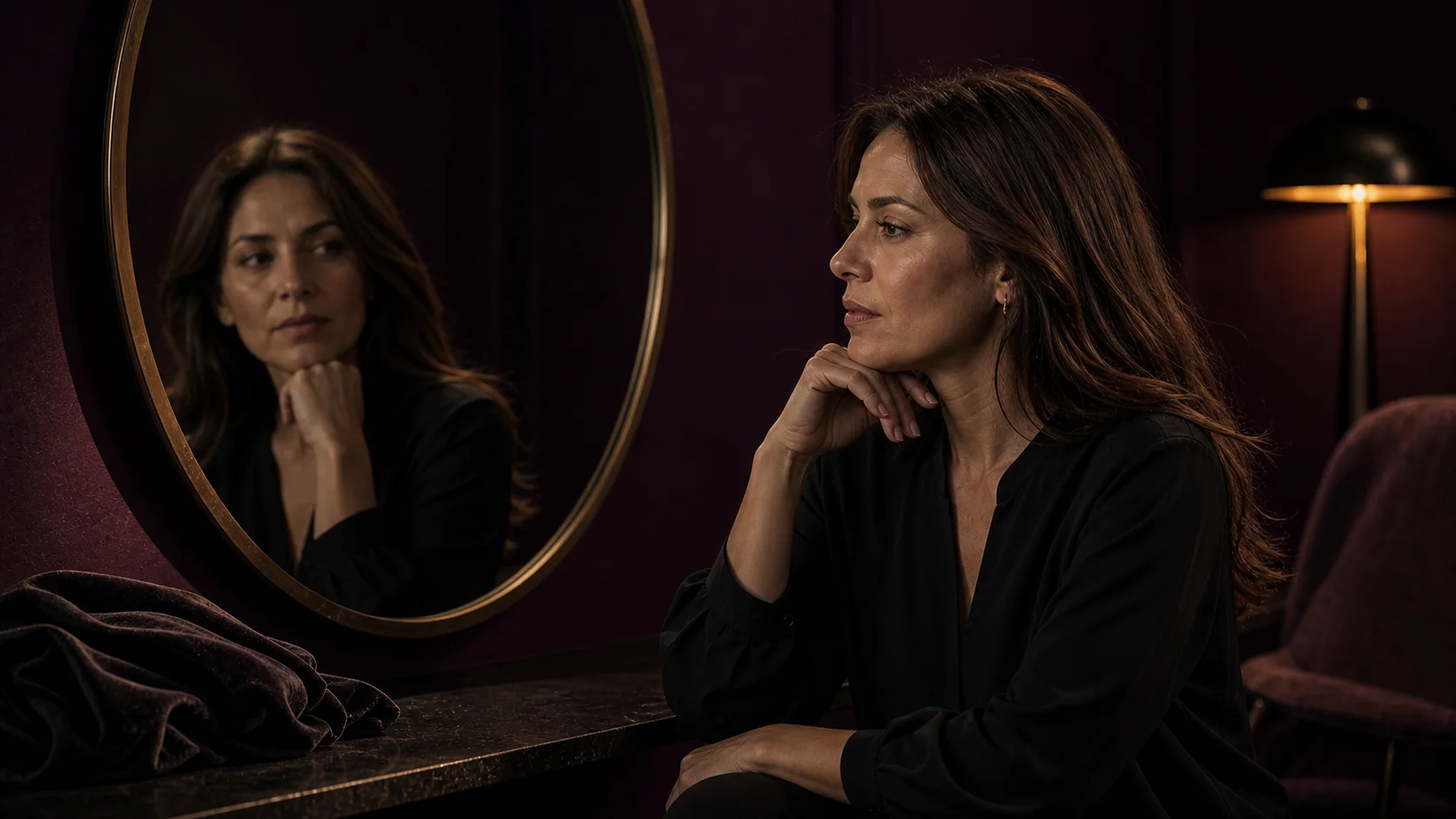 Konstnärligt porträtt inför första gången botox med fokus på frågor, förväntningar och trygghet.